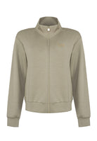 Felpa regular fit con chiusura a zip intera alluminium 