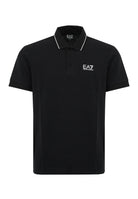 Polo Core Identity in piquet di cotone stretch Black 