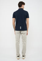Polo Core Identity in piquet di cotone stretch Blue 