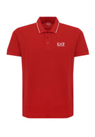 Stretch cotton pique Polo Core Identity in Red