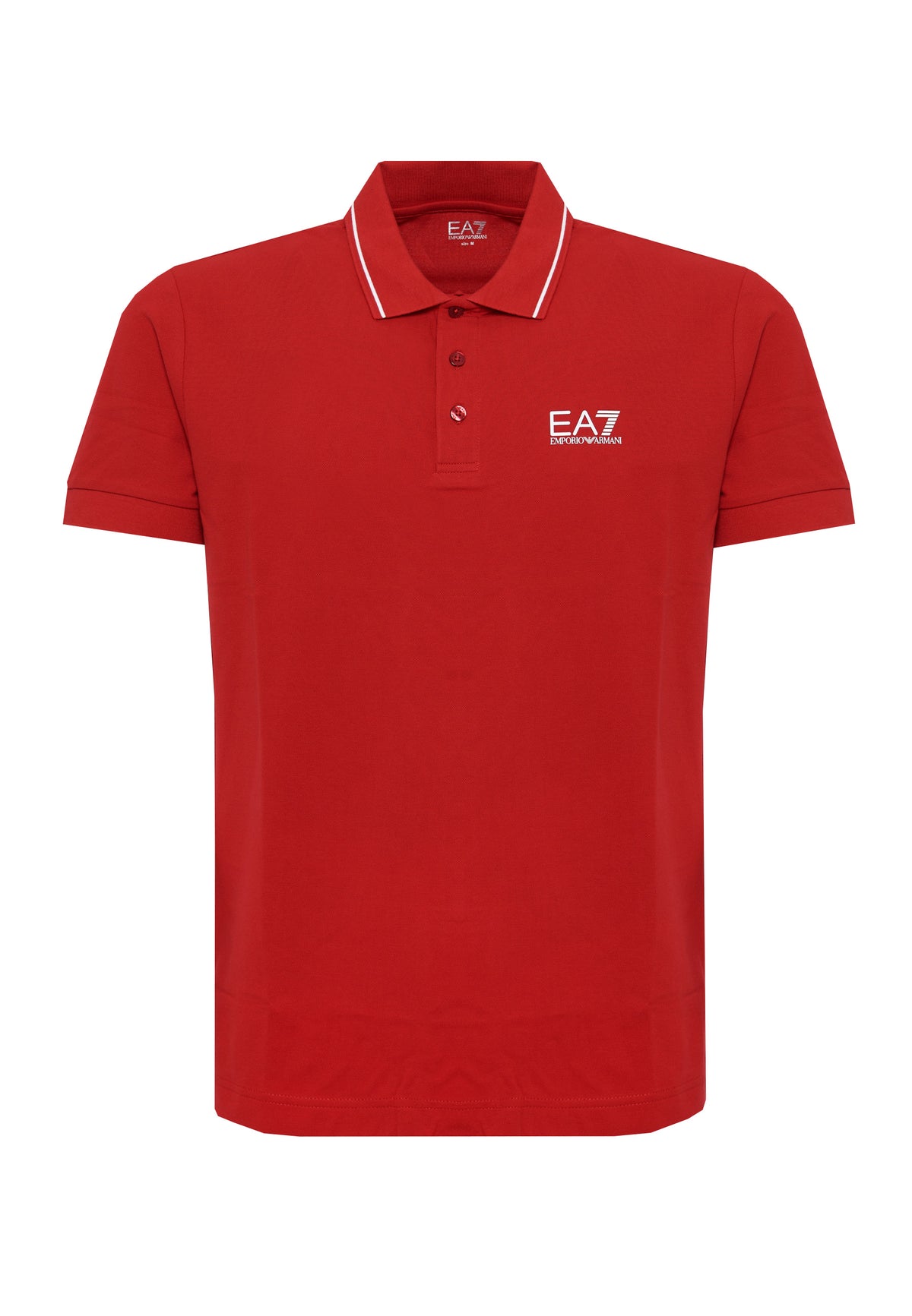 Polo Core Identity in piquet di cotone stretch Rosso 