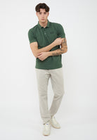 Polo Core Identity in piquet di cotone stretch Cilantro 