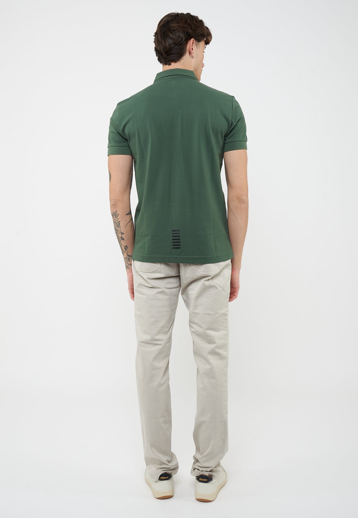 Polo Core Identity in piquet di cotone stretch Cilantro 
