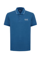 Polo Core Identity in piquet di cotone stretch Blue Horizone 