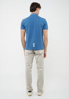 Polo Core Identity in piquet di cotone stretch Blue Horizone 