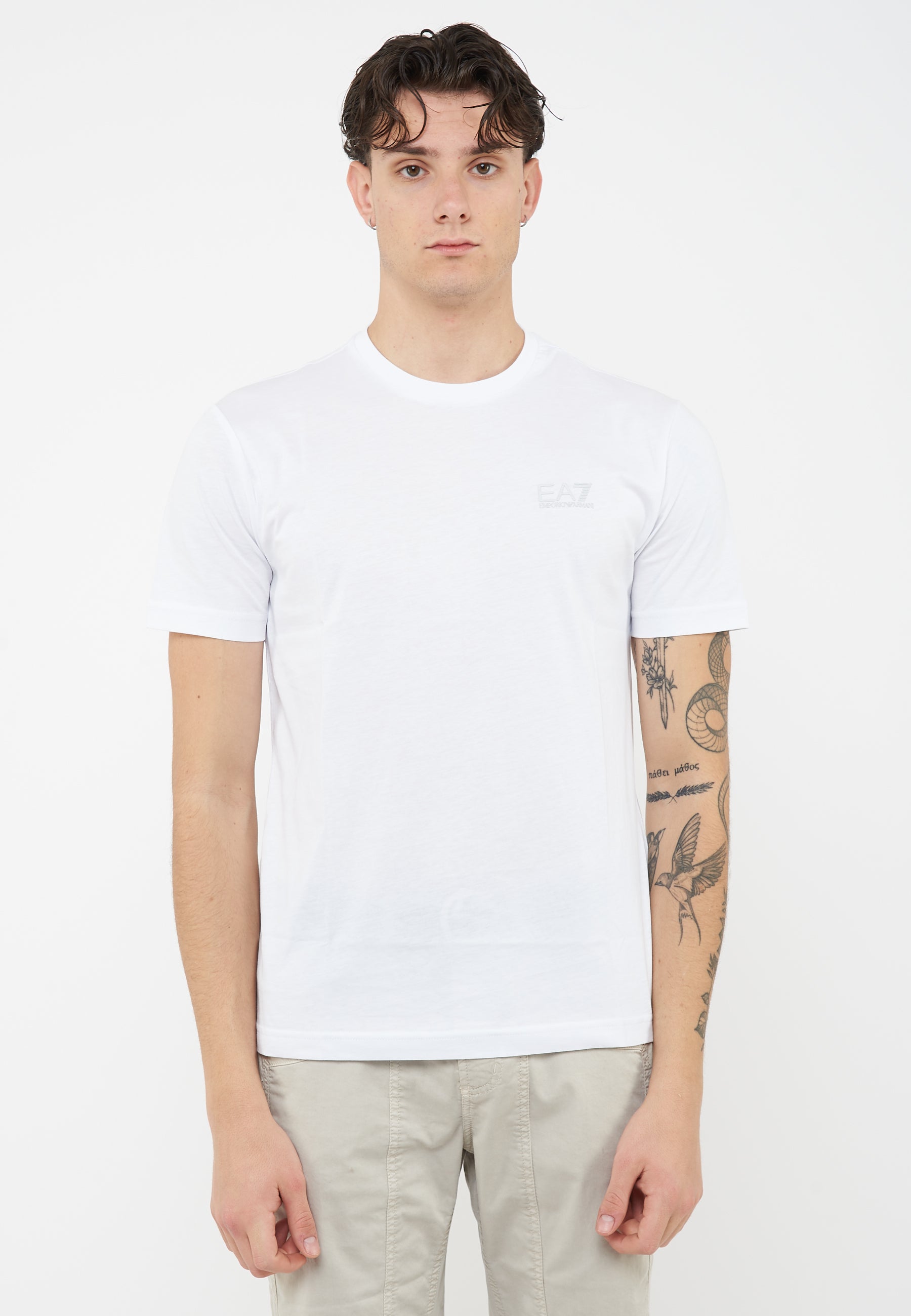 T-shirt Core Identity in cotone Pima White 