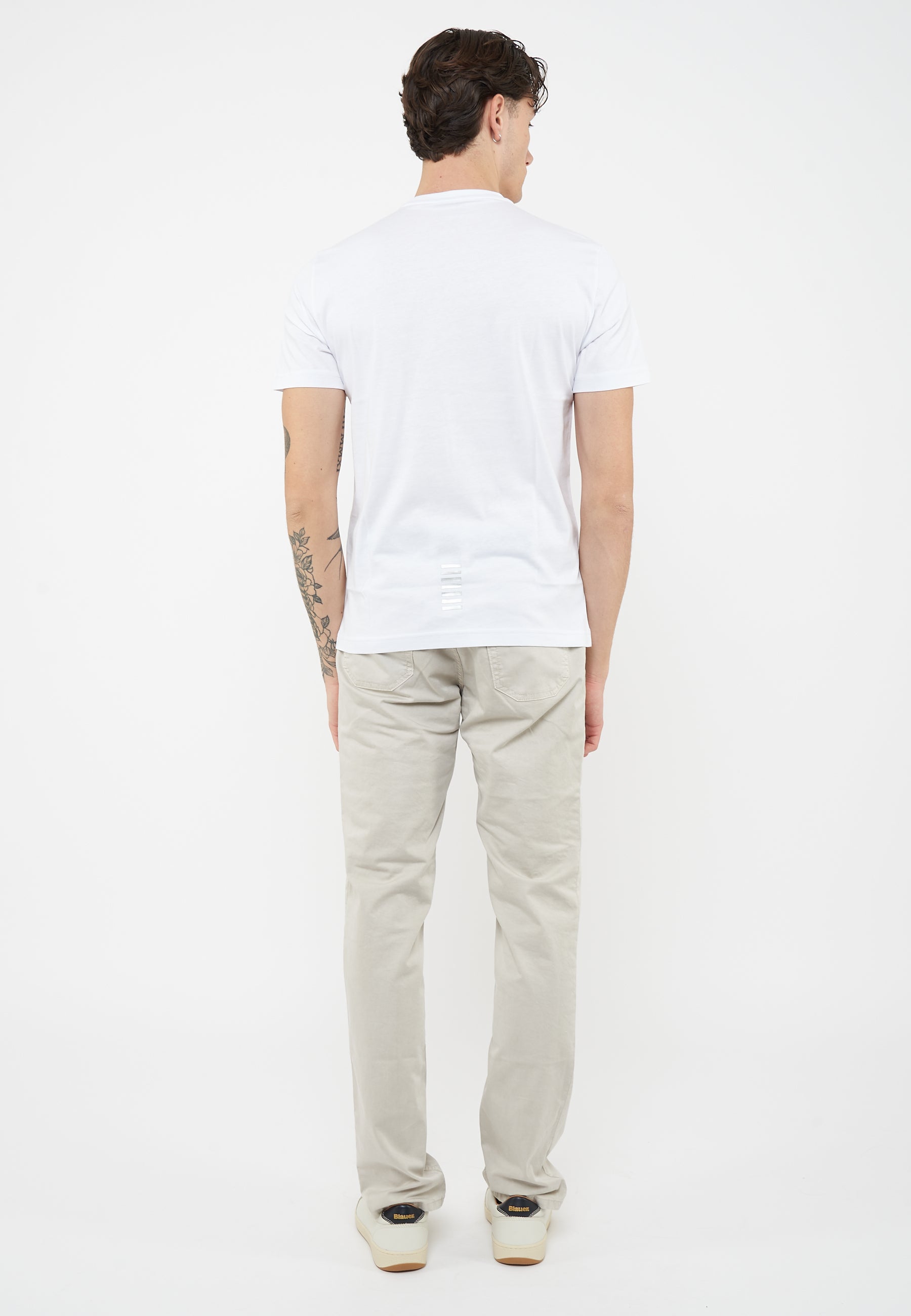 T-shirt Core Identity in cotone Pima White 