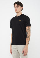 T-shirt Core Identity in cotone Pima Black 