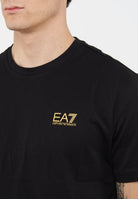 T-shirt Core Identity in cotone Pima Black 