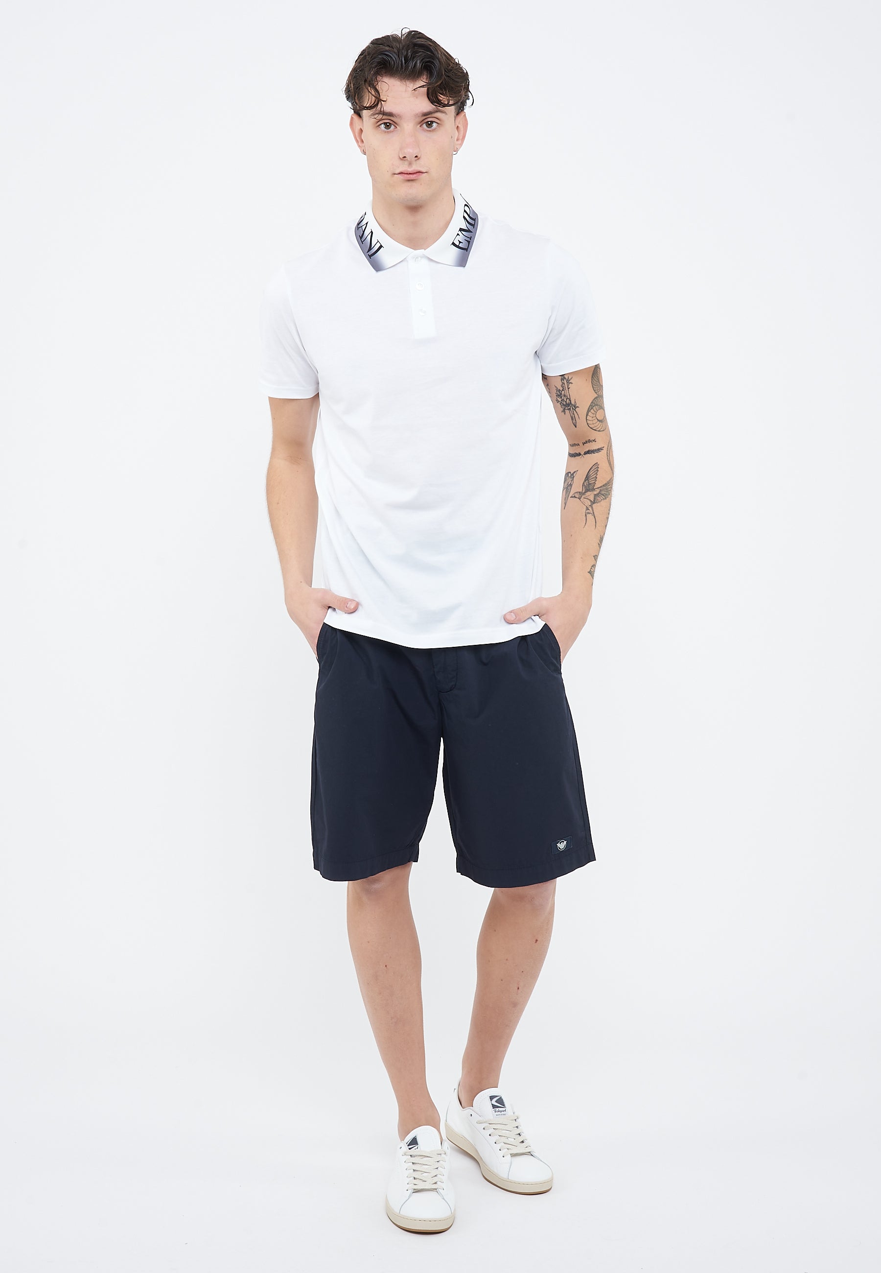 Polo Jersey di cotone White 