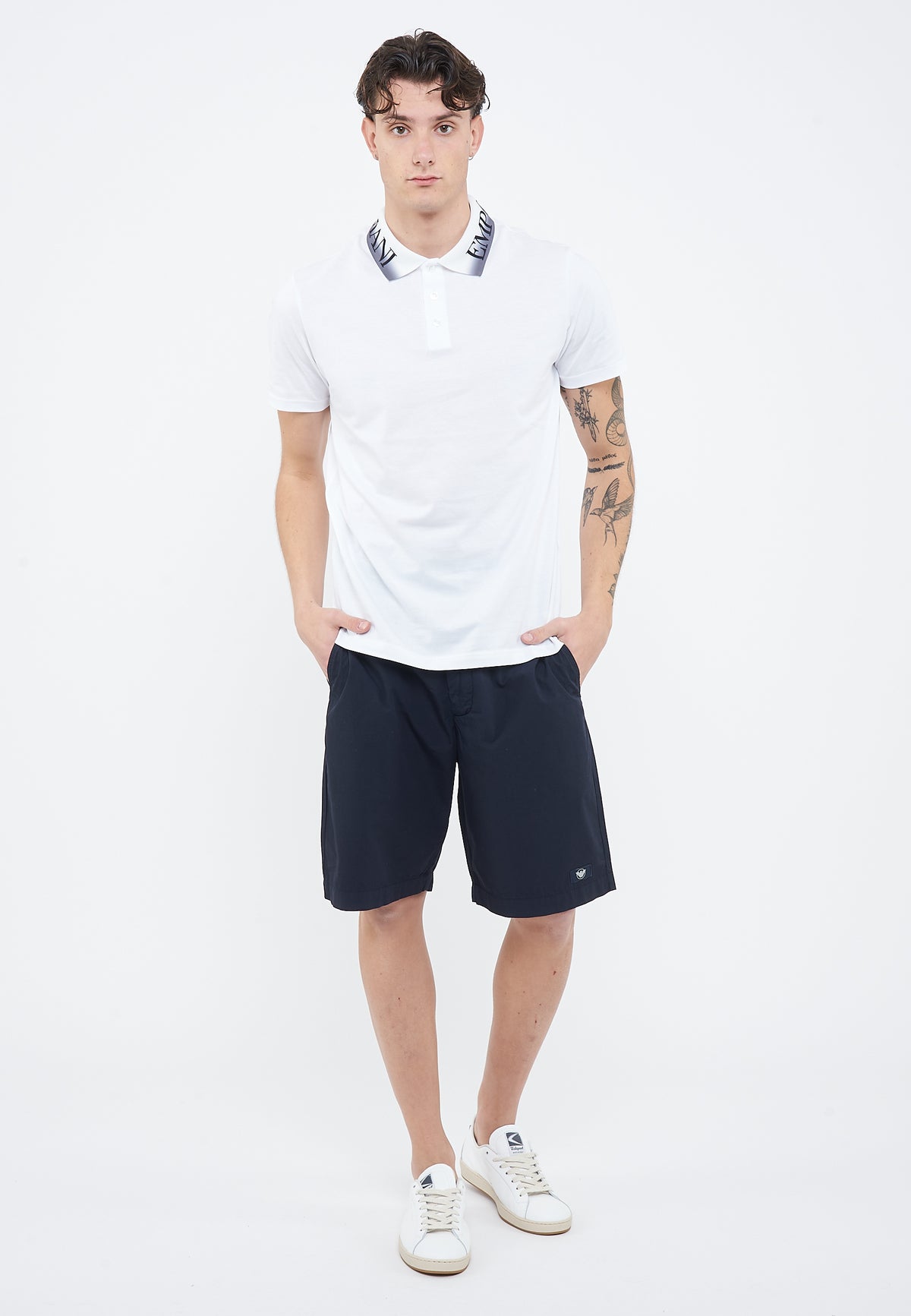 Polo Jersey di cotone White 