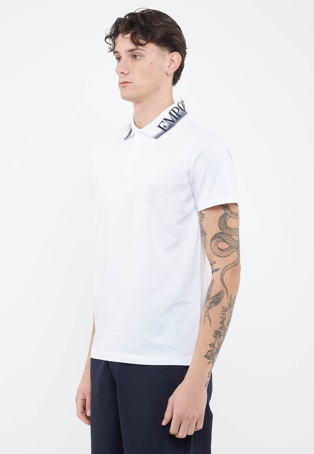 Polo Jersey di cotone White 