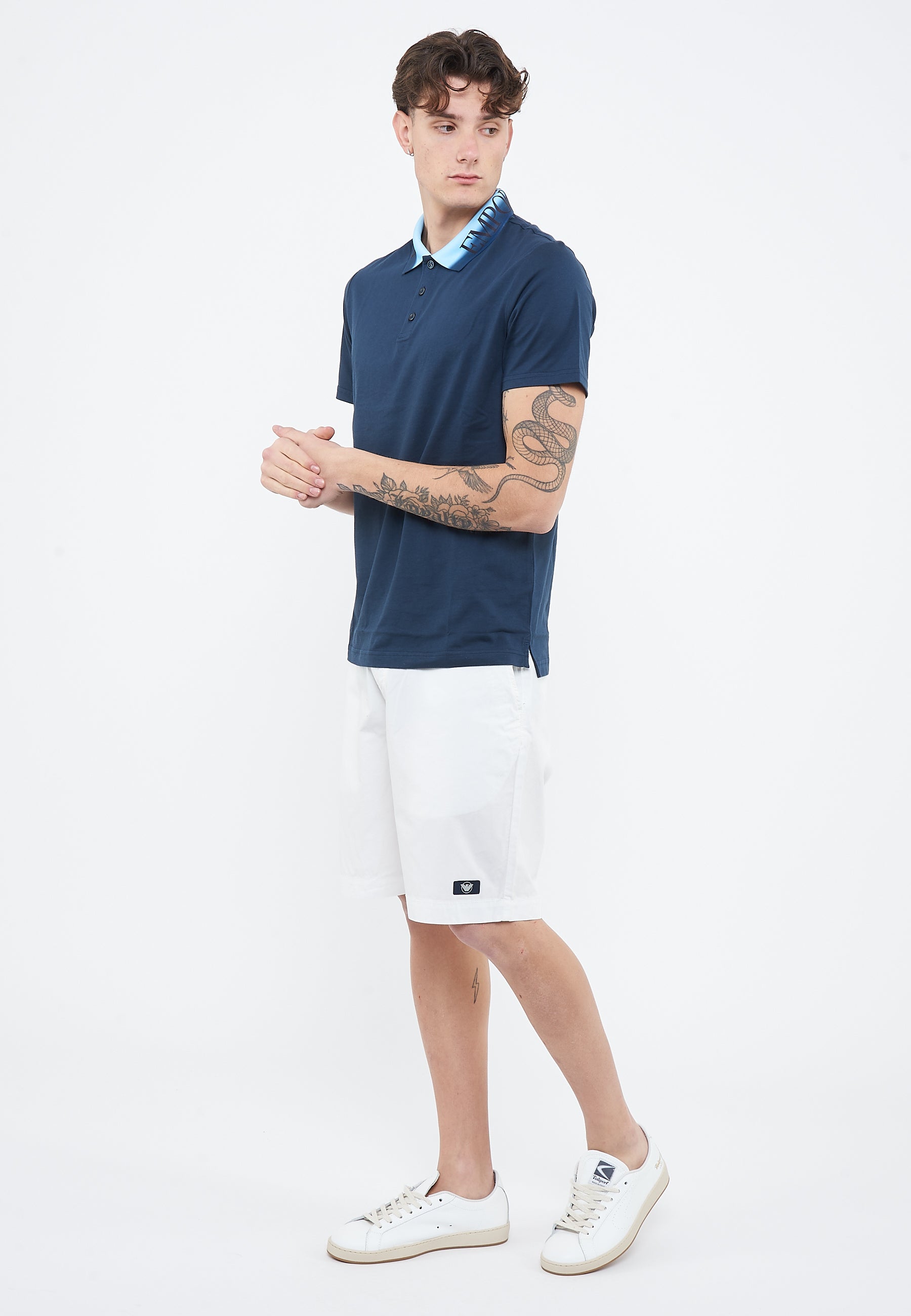 Polo Jersey di cotone Blue 