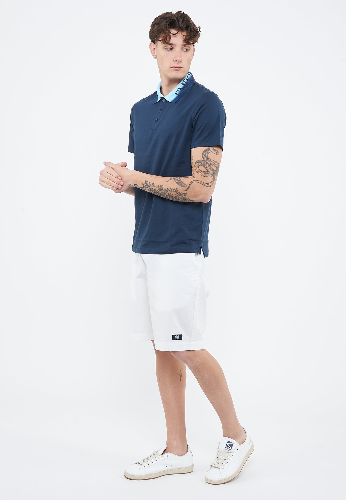 Polo Jersey di cotone Blue 