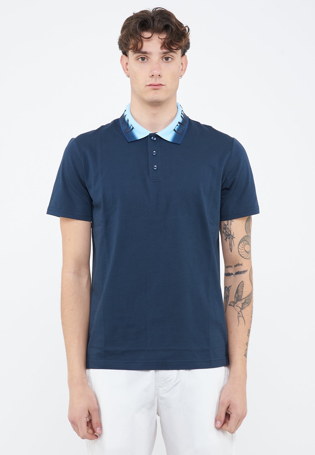 Polo Jersey di cotone Blue 