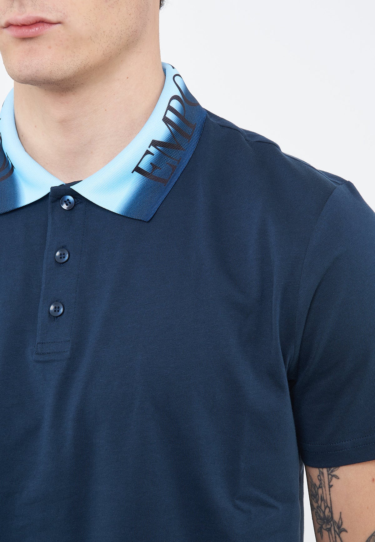 Polo Jersey di cotone Blue 