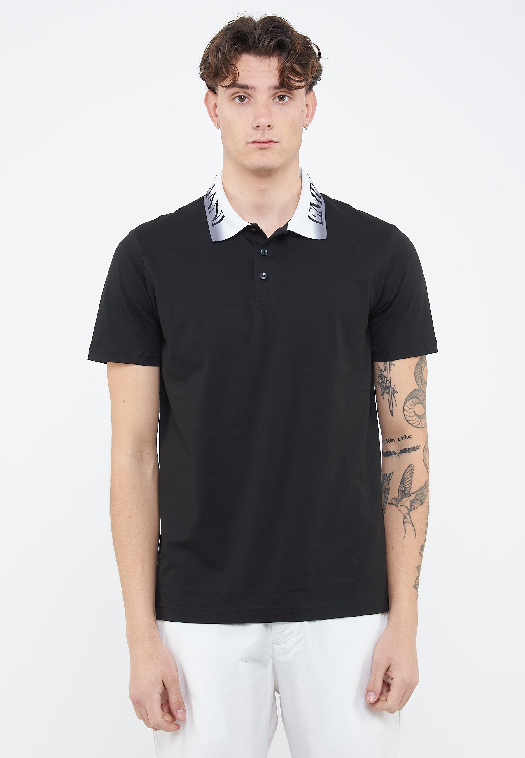 Polo Jersey di cotone Black 