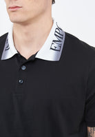 Polo Jersey di cotone Black 