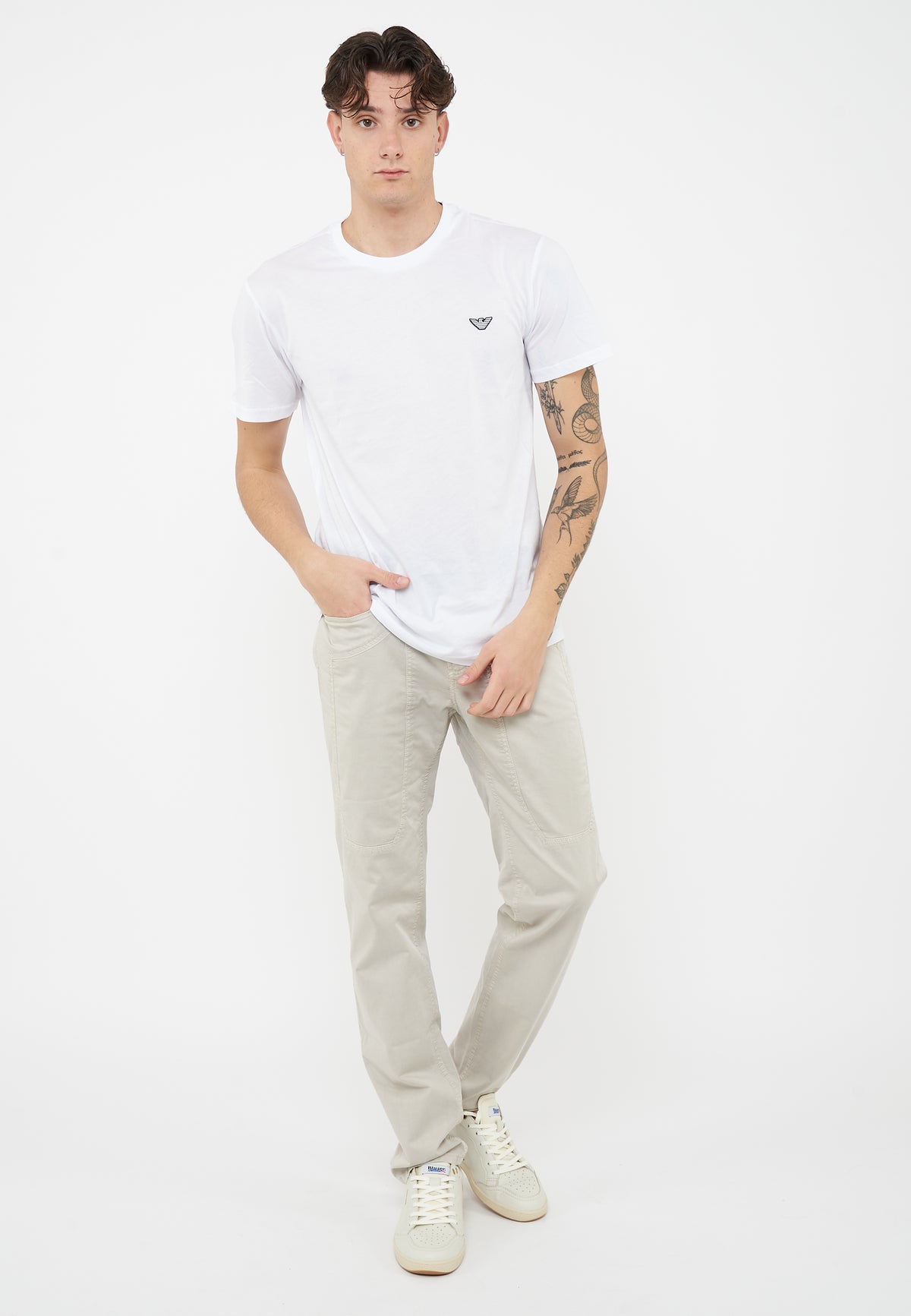 T-Shirt jersey di cotone White 