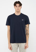 T-Shirt jersey di cotone Blue 