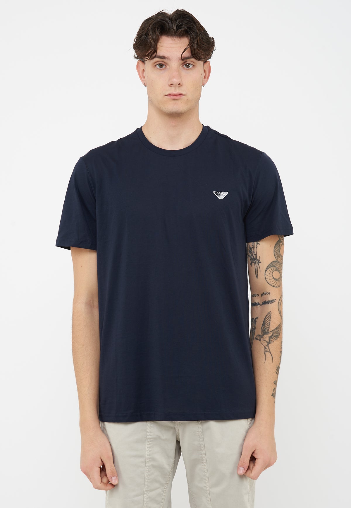 T-Shirt jersey di cotone Blue 