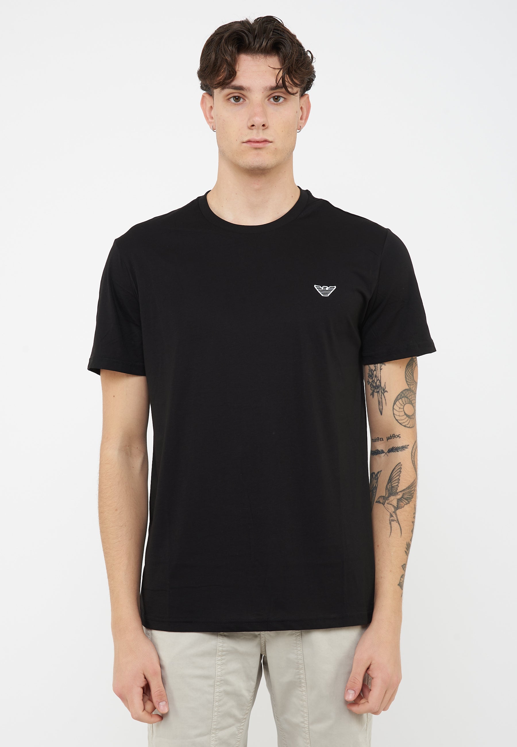 T-Shirt jersey di cotone Black 