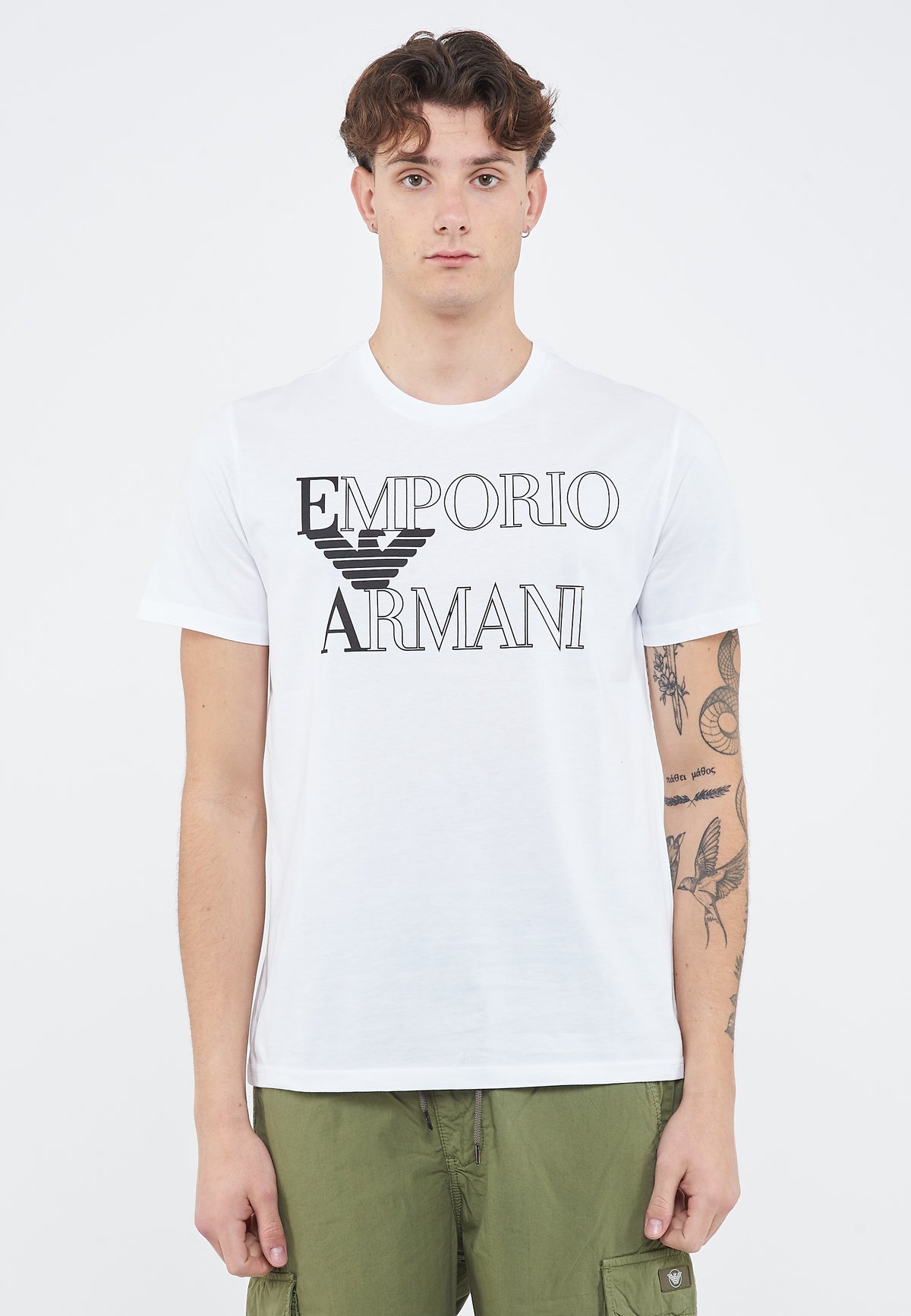 T-shirt beachwear in jersey Bold logo white 