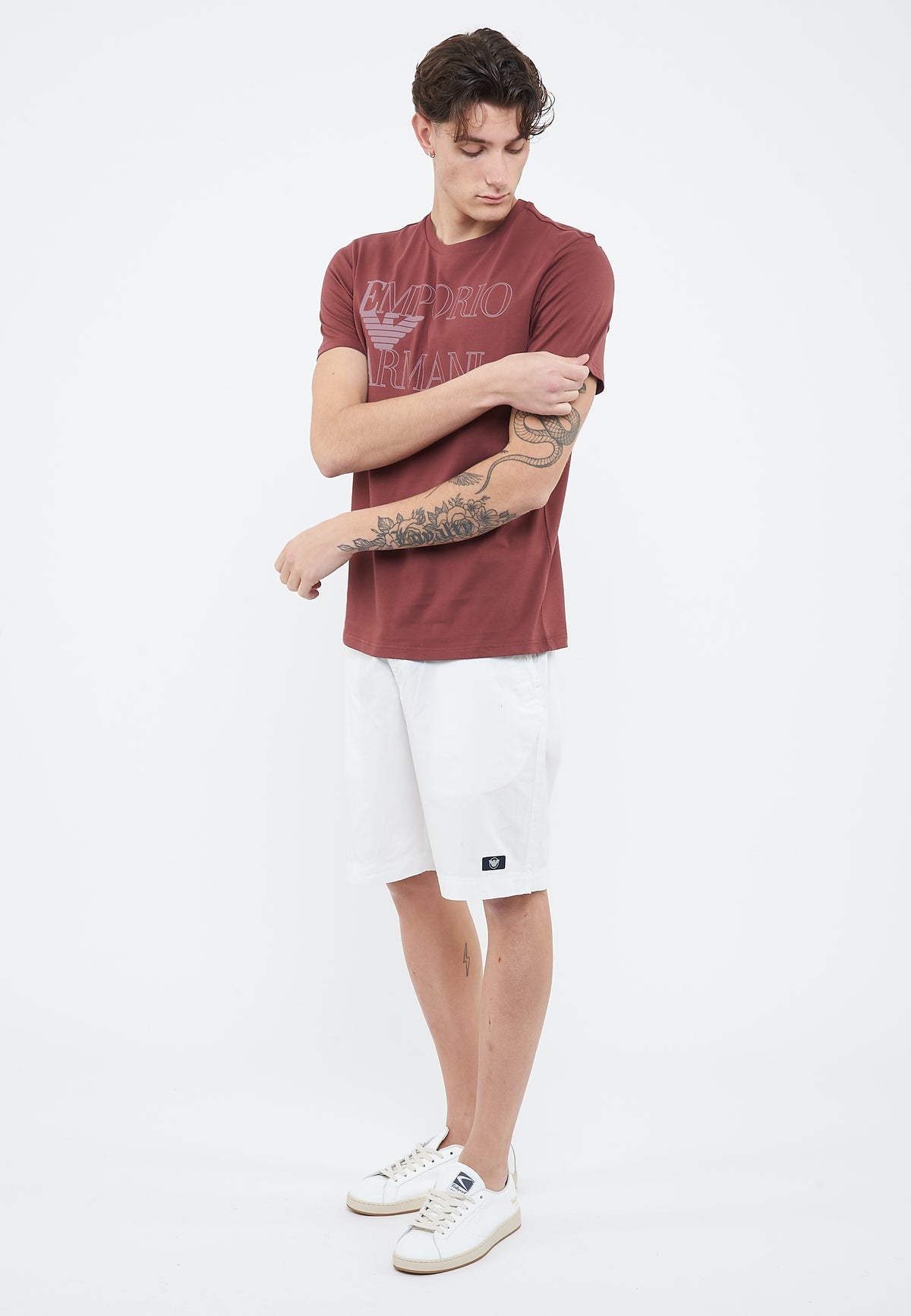 T-shirt beachwear in jersey Bold logo Andorra 
