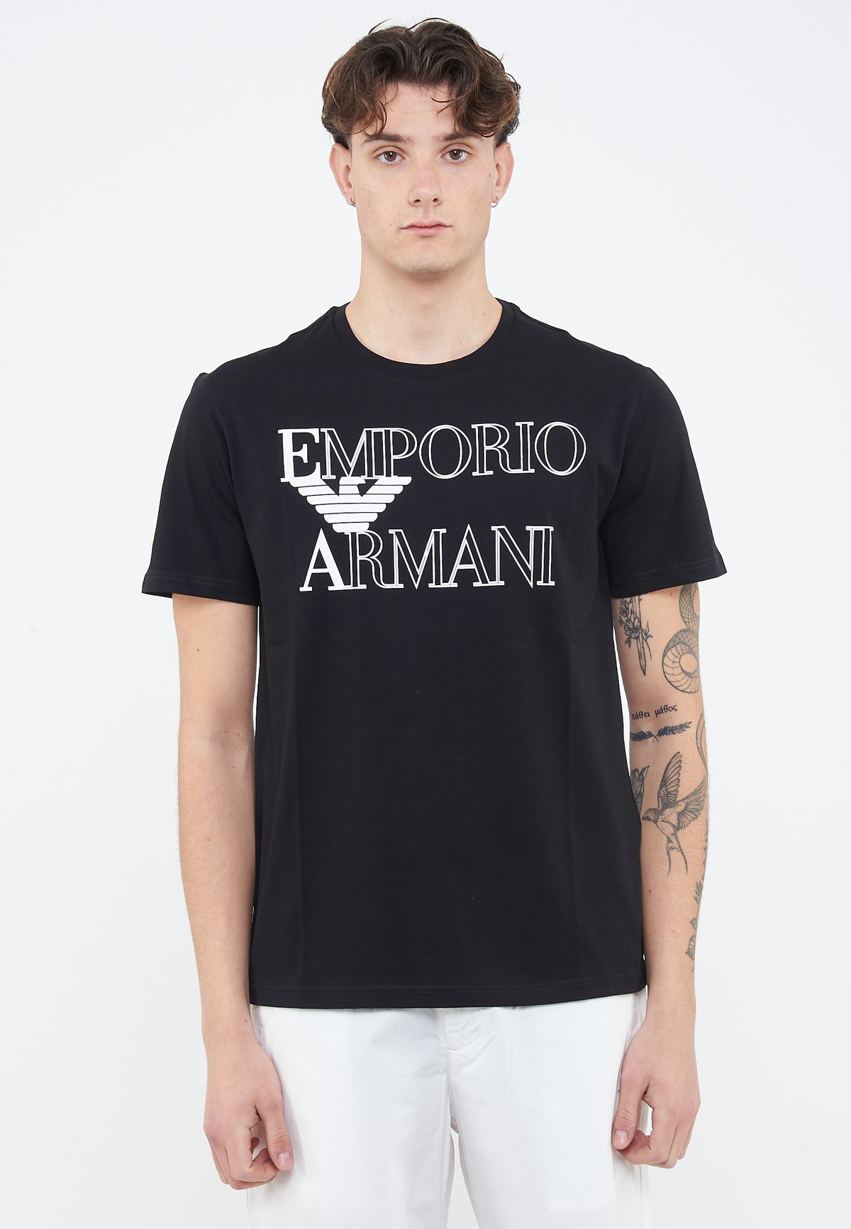 T-shirt beachwear in jersey Bold logo black 