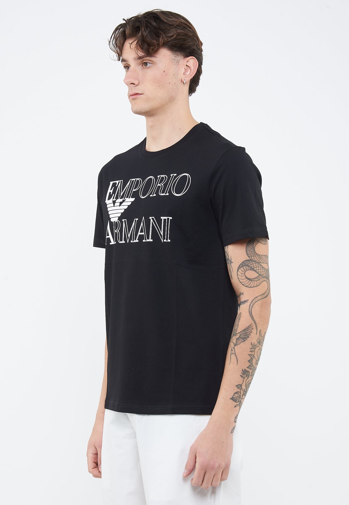 T-shirt beachwear in jersey Bold logo black 