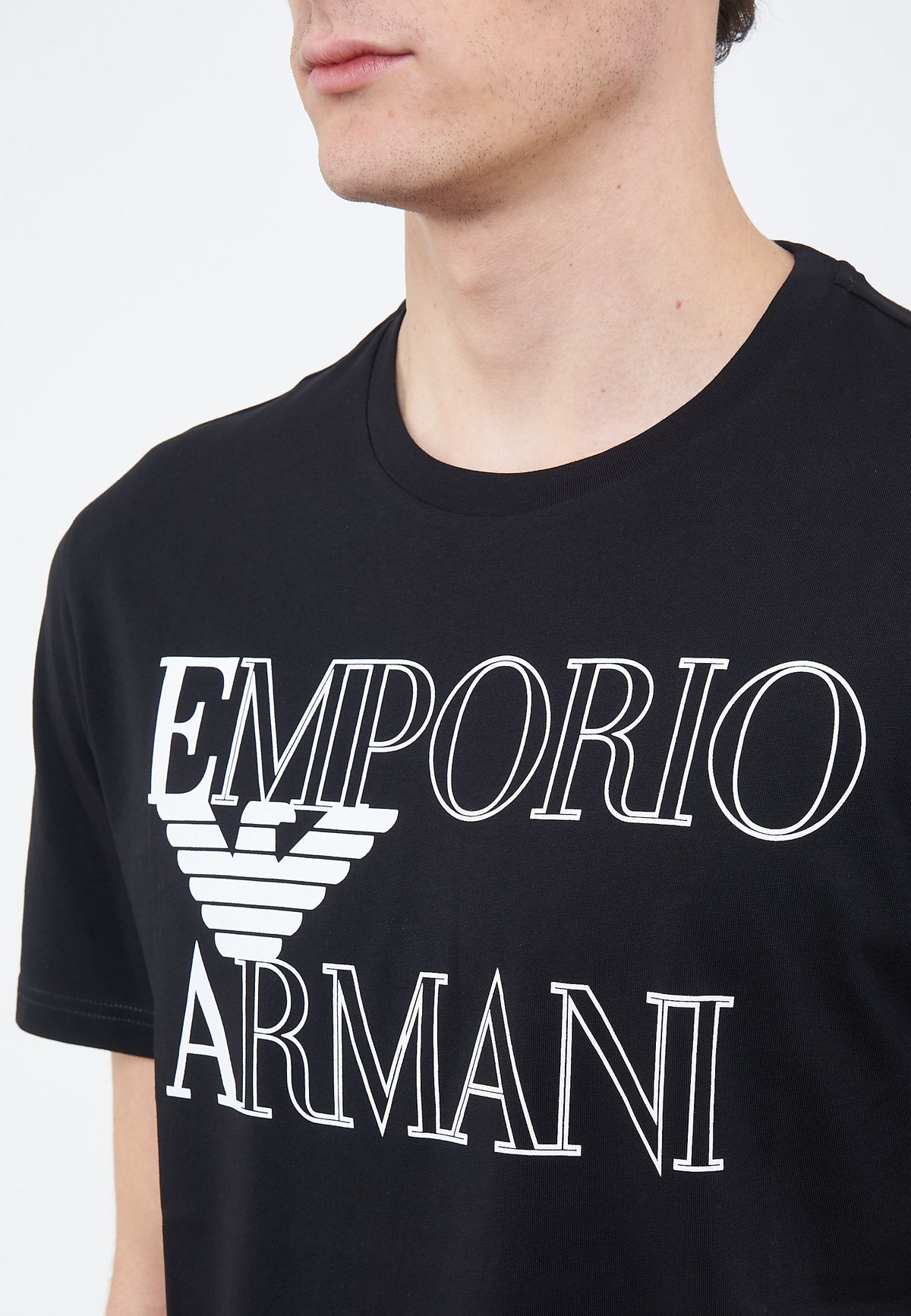 T-shirt beachwear in jersey Bold logo black 