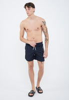 Costume shorts ricamo logo impunturato Blue 