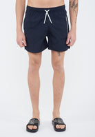 Costume shorts ricamo logo impunturato Blue 