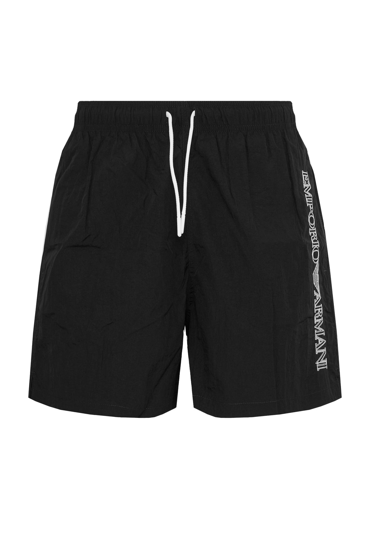 Costume shorts ricamo logo impunturato Black 