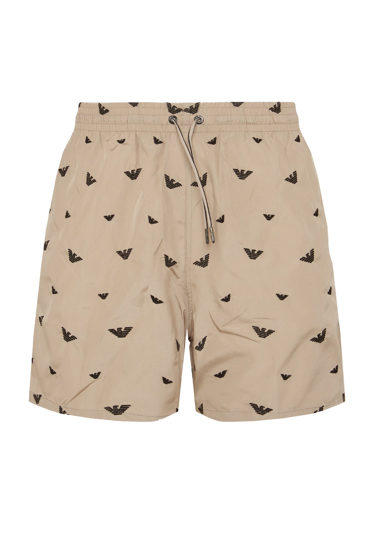 Costume shorts ricamo micro eagle all over Taupe Choco 