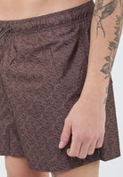 Costume shorts in tessuto jacquard logo all over 