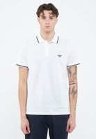 Polo Emporio Armani Swimwear Leggero Piquet White 