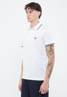 Polo Emporio Armani Swimwear Leggero Piquet White 