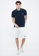 Polo Emporio Armani Swimwear Leggero Piquet Blue 