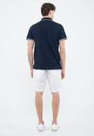 Polo Emporio Armani Swimwear Leggero Piquet Blue 