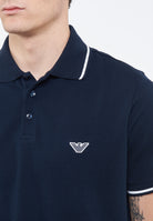 Polo Emporio Armani Swimwear Leggero Piquet Blue 