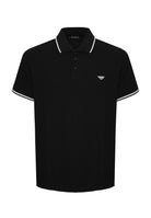 Polo Emporio Armani Swimwear Leggero Piquet Black 