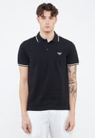Polo Emporio Armani Swimwear Leggero Piquet Black 