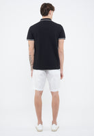 Polo Emporio Armani Swimwear Leggero Piquet Black 