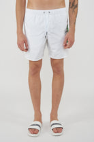 Boxer Uomo da Bagno Con Stampa Dino White 