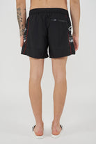 Boxer Uomo da Bagno Con Stampa Black 