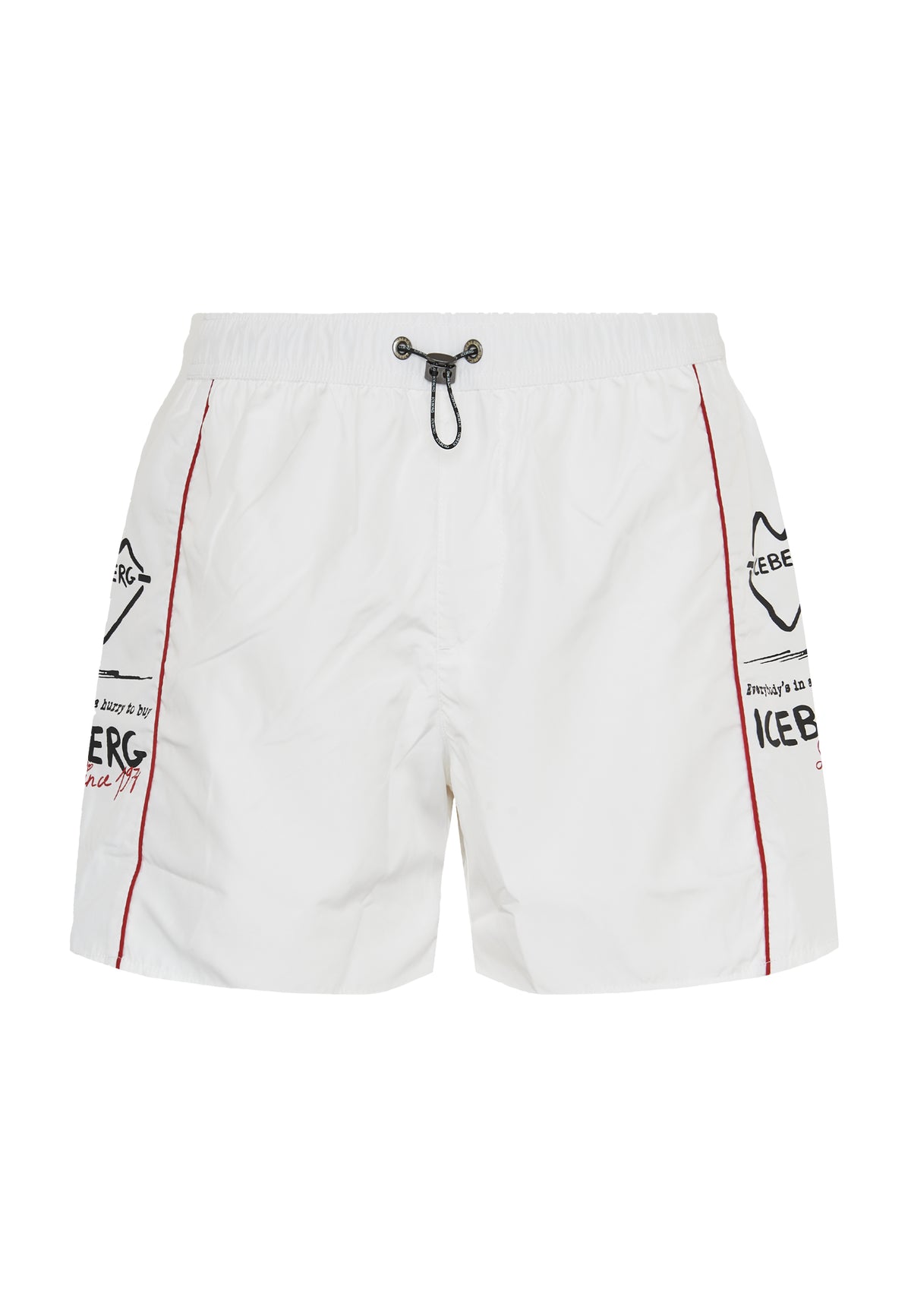 Boxer Uomo da Bagno Con Stampa White 