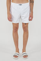 Men's Printed Swim Trunks White