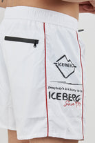 Men's Printed Swim Trunks White