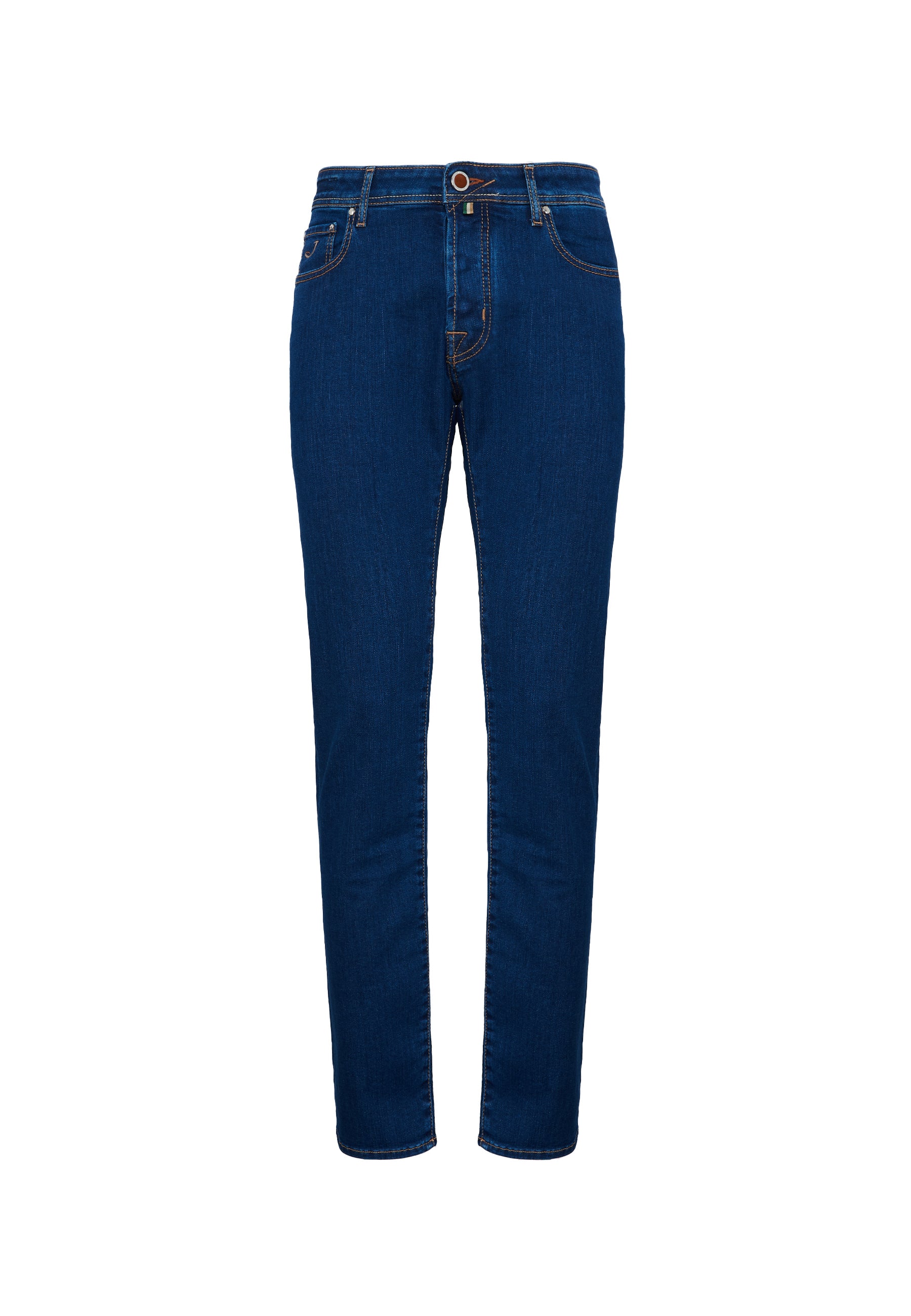Jeans 5 tasche Bard regular-slim in denim super stretch blu scuro lavaggio rinse 